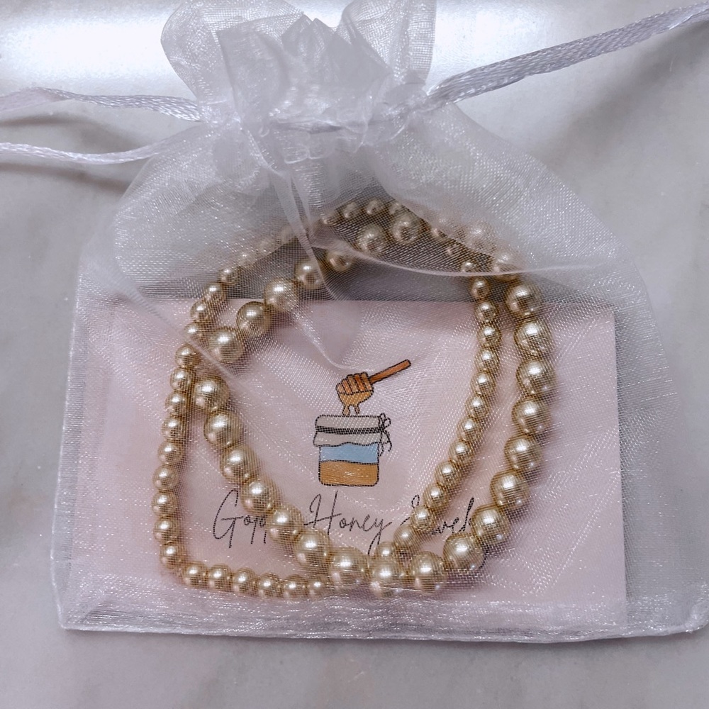 Gold stackable bracelet from Gold and Honey jewelry - 14K Gold filled